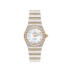 Omega Constellation 95 Mother-of-Pearl Diamond Gold Steel Ladies Watch/New in Box