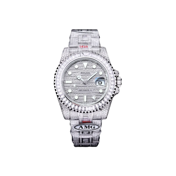 GMT Master II 18kt white gold diamond men's watch/new in box