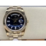 18k Day-Date 40 Classic Dark Blue Dial Men's Watch/New in Box