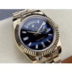 18k Day-Date 40 Classic Dark Blue Dial Men's Watch/New in Box