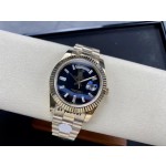 18k Day-Date 40 Classic Dark Blue Dial Men's Watch/New in Box