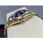 18k Day-Date 40 Classic Dark Blue Dial Men's Watch/New in Box