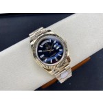 18k Day-Date 40 Classic Dark Blue Dial Men's Watch/New in Box