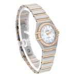 Omega Constellation 95 Mother-of-Pearl Diamond Gold Steel Ladies Watch/New in Box