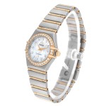 Omega Constellation 95 Mother-of-Pearl Diamond Gold Steel Ladies Watch/New in Box