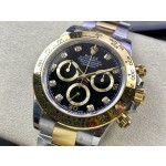 Daytona Yellow Gold/Steel Black Diamond Dial Oyster Bracelet 116503-BRAND NEW
