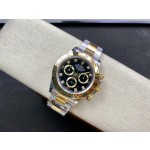 Daytona Yellow Gold/Steel Black Diamond Dial Oyster Bracelet 116503-BRAND NEW