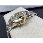 Daytona Yellow Gold/Steel Black Diamond Dial Oyster Bracelet 116503-BRAND NEW